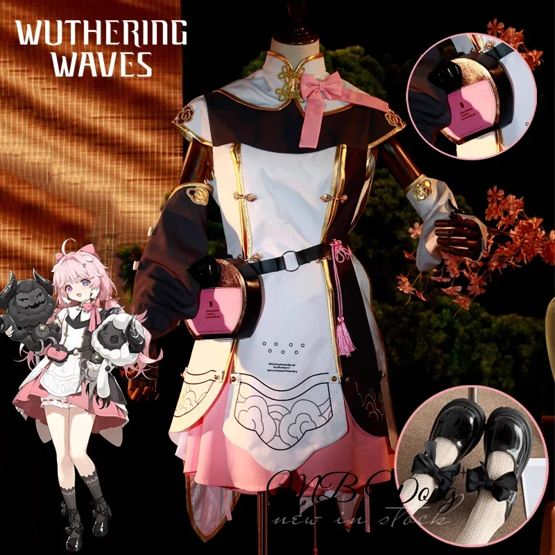 

FC6Latest Game Wuthering Waves Encore Costume Dress Uniform Congenital Resonator Black Shores Consultant New Federation Hal@FC8！