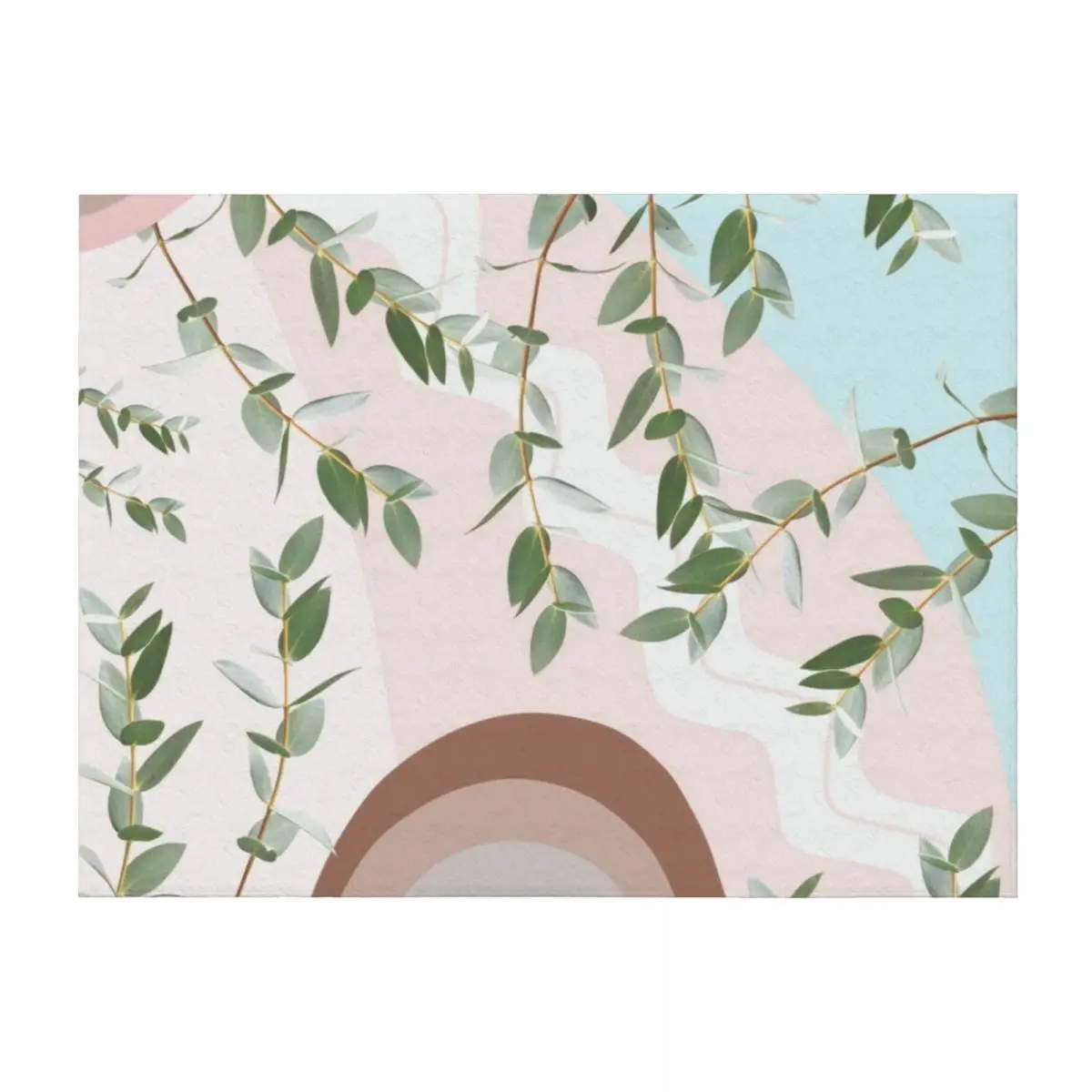 

Eucalyptus Rainbow Dream #1 #tropical #wall #art Throw Blanket Plaid Plaid on the sofa Sofa Throw Sofas Blankets