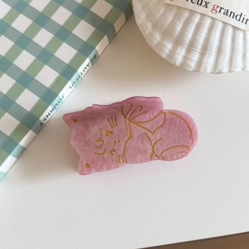 الكورية نمط الكرتون الحيوان مشبك شعر الفيل فراشة الحلو مشبك شعر إكسسوارات الشعر الاكريليك الهندسة القرش كليب هدية