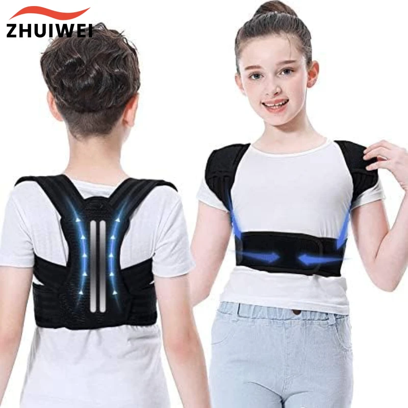 

Adjustable Children Posture Corrector Back Support Belt Kids Orthopedic Corset For Kids Spine Back Lumbar Shoulder Braces Health