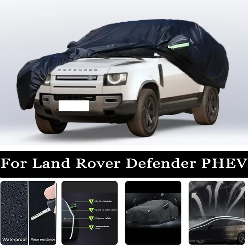 

For Land Rover Defender PHEV Outdoor Protection Full Car Covers Snow Cover Sunshade Waterproof Dustproof Exterior Protection