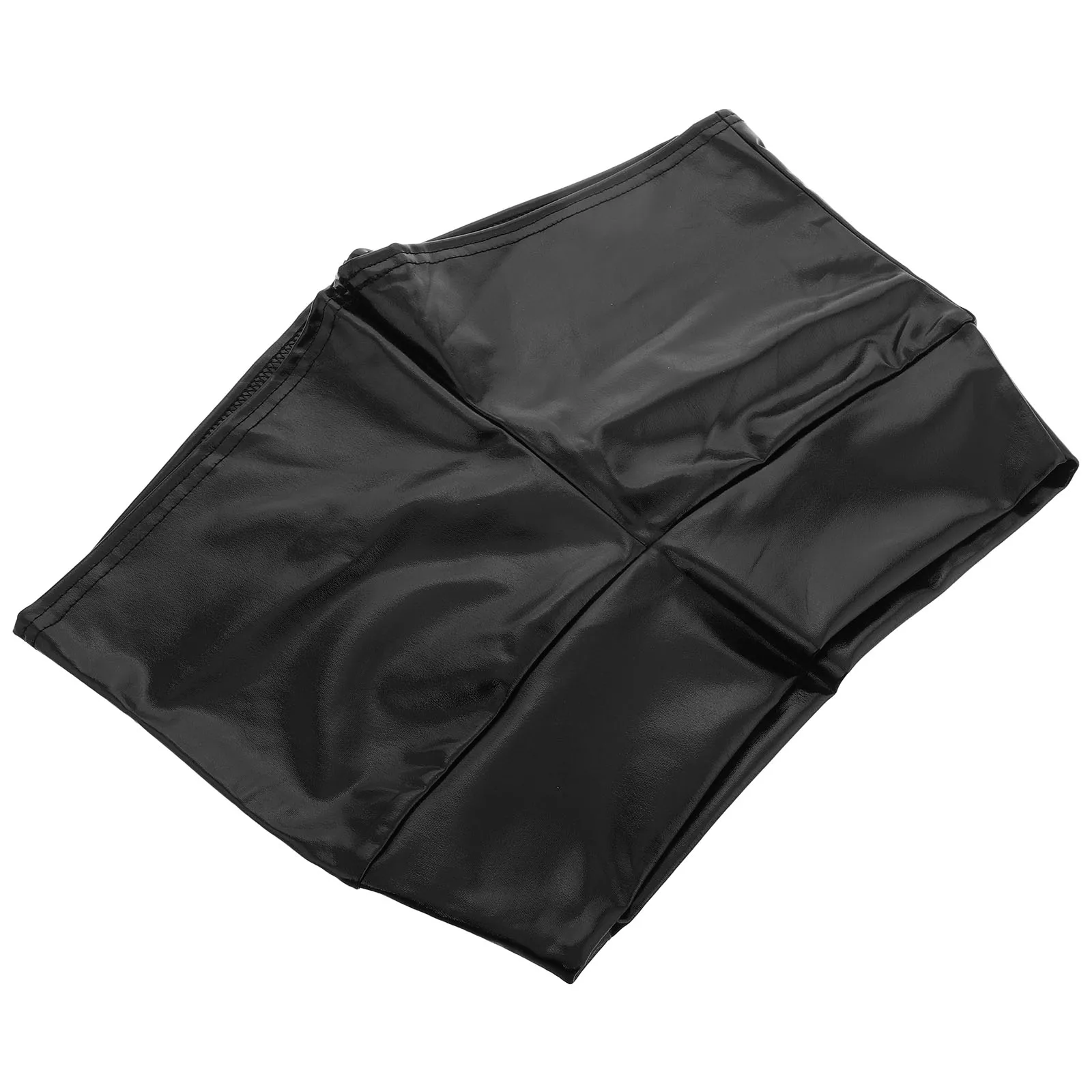 

Stage Performance Shorts PU Black Sequin Dance Pants Metallic Sparkly Gymwear Girl Short Pants