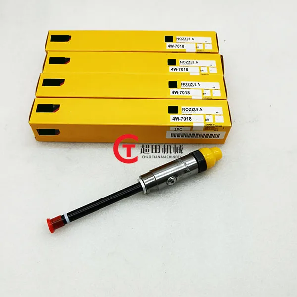 Excavator Fuel Injector 4W-7018 3304 3306 Engine Parts Rail Engine Fuel Injector Nozzle 4W7018 STOCK