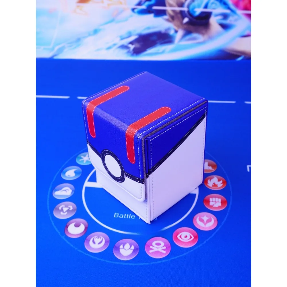 Pokemon Master Quick Friend Ball Great Poké Ball  PTCG Cortex Card Storage Box Anime Classics Game Collection Cards Toy Gift