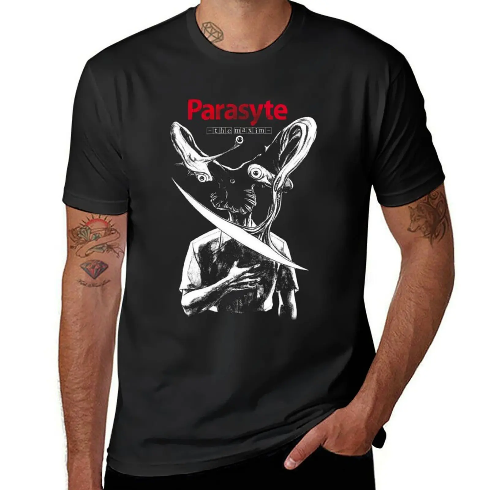 MAXIM PARASYTE T-Shirt tees sublime aesthetic clothes customizeds Short sleeve tee men