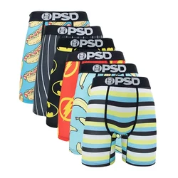 Fashion 6Pcs Print Men Underwear Boxer Cueca Male Panty Lingerie Men Underpants Panty Boxershorts Sexy S-XXL Men's New