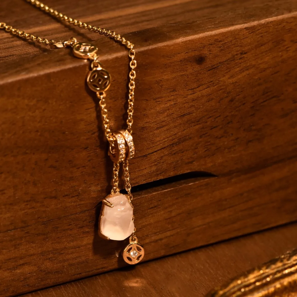 

S925 Sterling Silver White Jade Pixiu Necklace Wholesale New Chinese Style Collarbone Chain Women