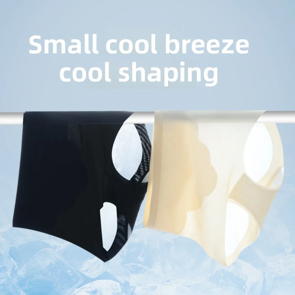 Taille haute mince glace soie culotte ventre contractant Shapewear post-partum corps Shaper soie entrejambe ventre contrôle sous-vêtements