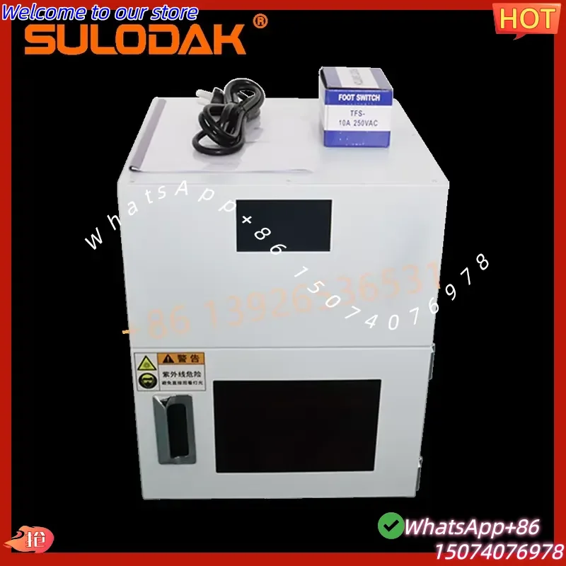 2026 365-470nm LED UV Curing Oven Box Drawer Type UV Curing Machine for UV 3D Printing Resin Cure Lab Research Electronic
