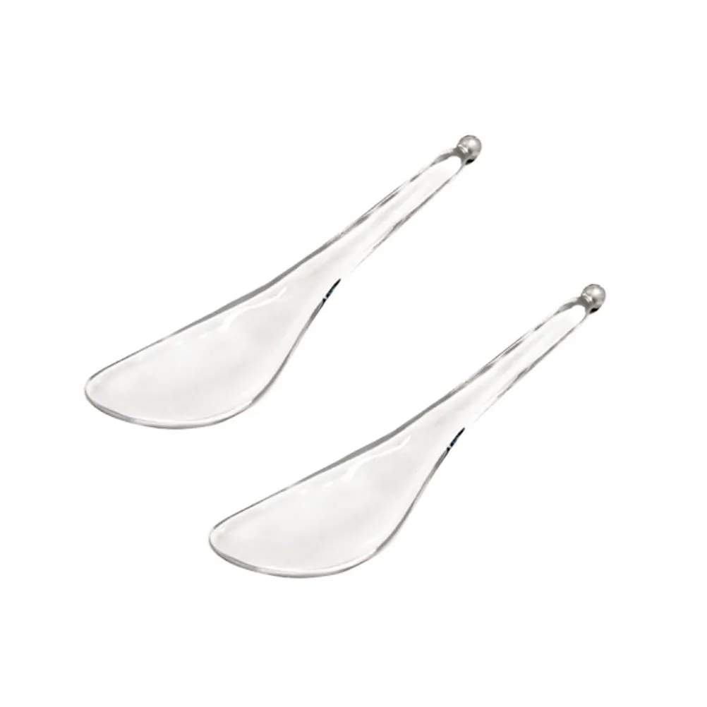 

Набор из 2 нефритовых массажных палочек-скребков для лица: инструмент для снятия напряжения, уменьшения морщин и темных кругов под глазами