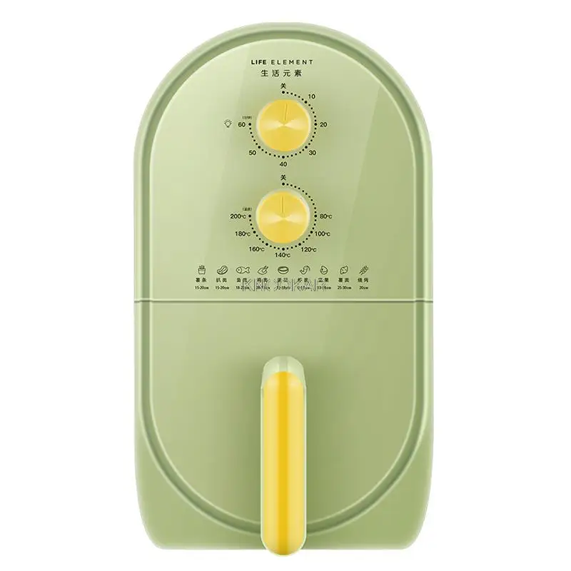 Электрическая фритюрница 9-в-1, безмасляная фритюрница с антипригарной корзиной объемом 3 л, контролем температуры и таймером с ручкой, 1400 Вт