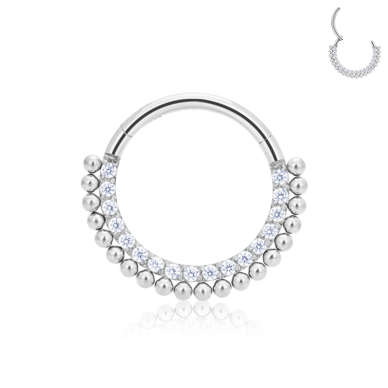 ASTM F136 G23 Titanium Piercing Nose Ring Hoop Earring lip ring Body Jewelry Cartilage Tragus Diaphragm Titanium Hing