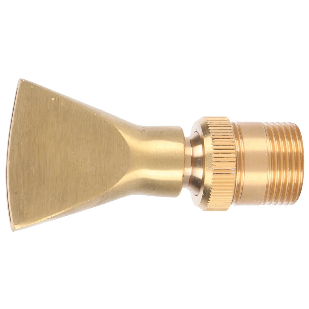 G1/2 Female Thread G3/4 Male Thread Fan Shaped Fountain Nozzle G1 Female Thread Gold Fountain Sprinkler Easy To Install