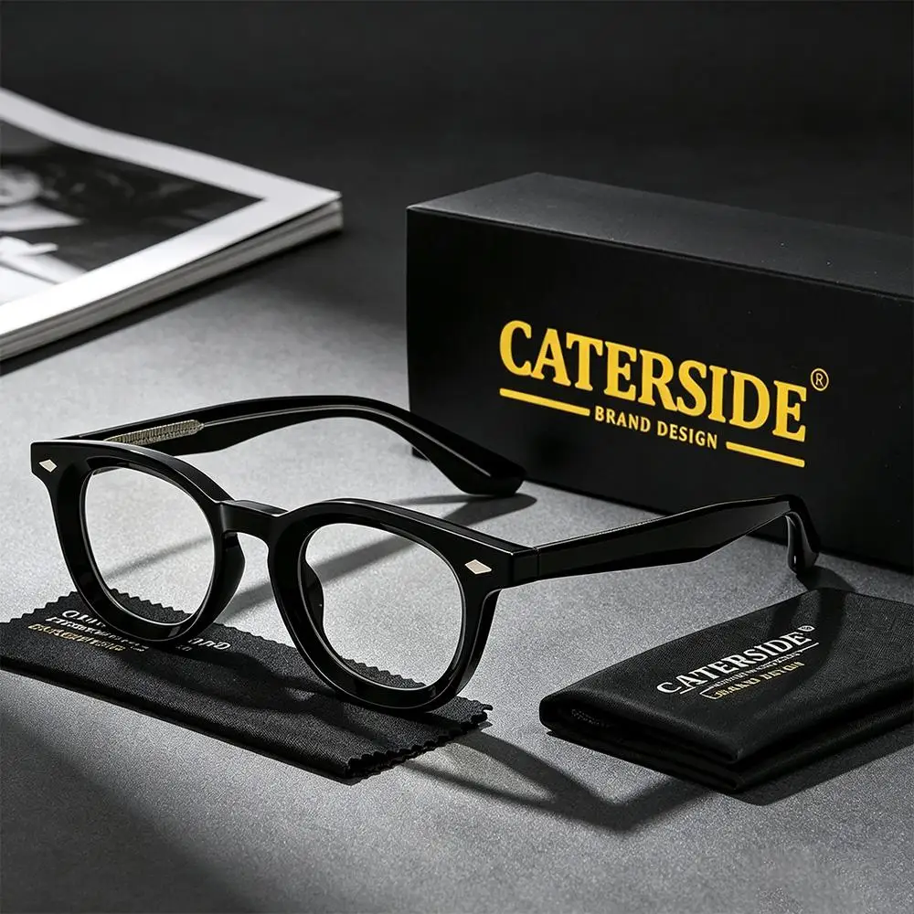 CATERSID Herren Eckige Brillenfassung Hochwertige Tr-90 Fassung Anti-Blaulicht-Brille Damen Computer-Lese-Schutzbrille – Detail 2