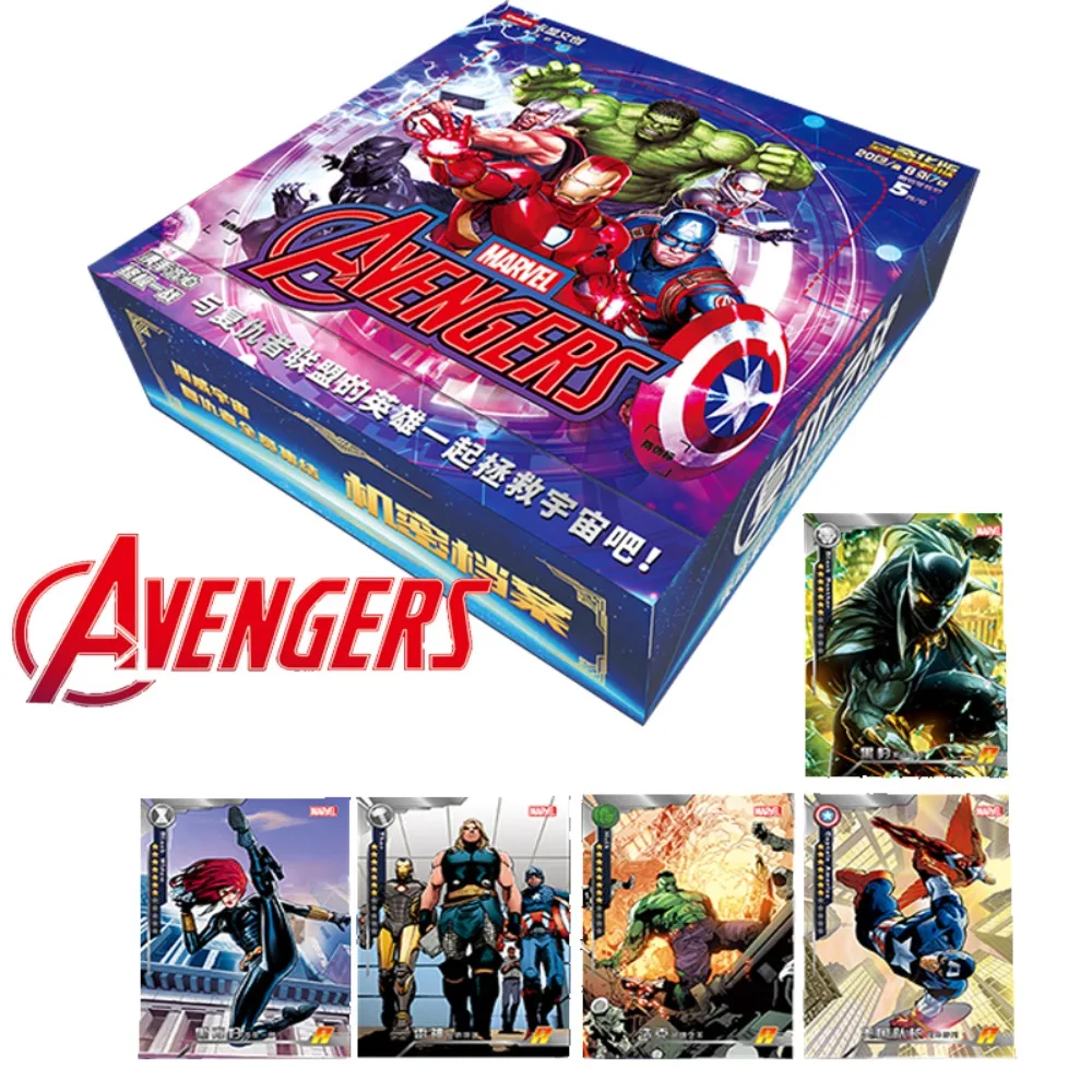 

The Avengers Collection Card For Child Hot Blooded Hero Magical Competition Iron Man Steve Rogers Limited Movies Card Kids Gifts