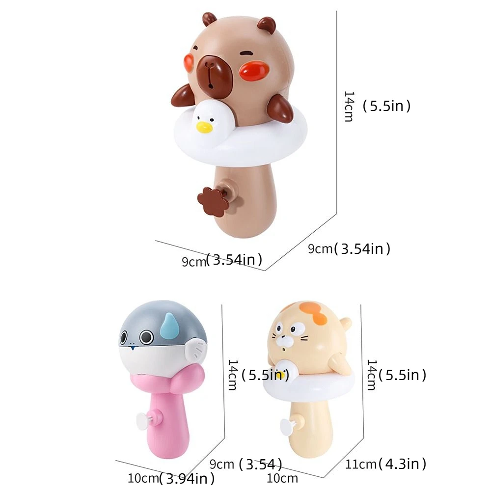 Capybara Marine Animal Water Spray Toys Animal Design Handheld Bath Fountain Toy Easy To Fill Cute