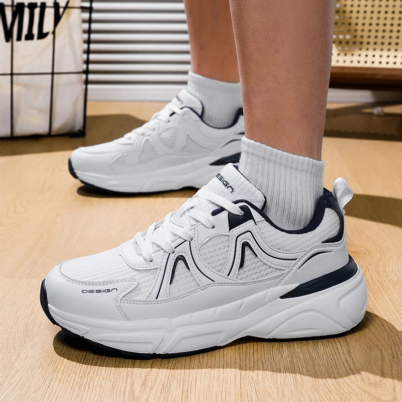 

Bonte Sports Shoes Men's Mesh Breathable Thick Sole Heightening Dad Shoes Casual Shoes for Men