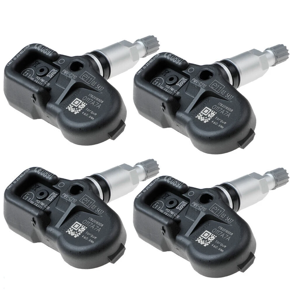 4Pcs Tire Pressure Sensor 42607-02031 PMV-C210 for Toyota Fortuner Corolla Avensis Auris RAV4 Yaris Verso 433Mhz 42607-02030