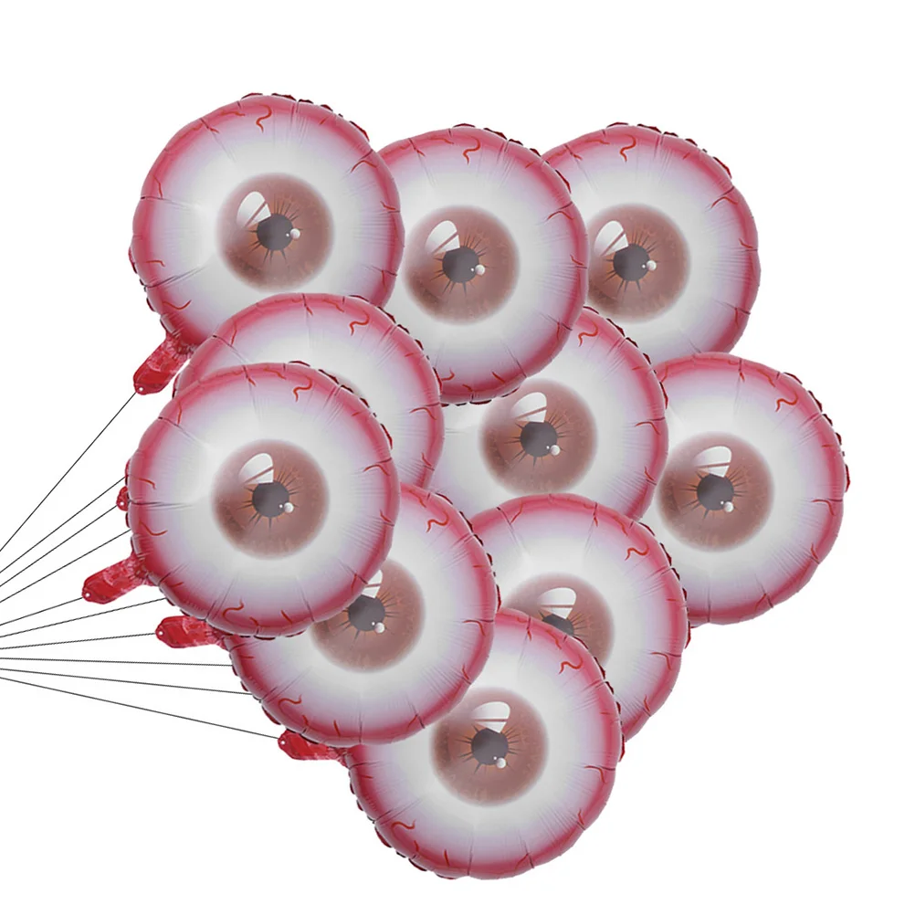 

Decor Eyeball Scary Balloons Decorations Halloween Red Eyeballs Eyes Bulk Father