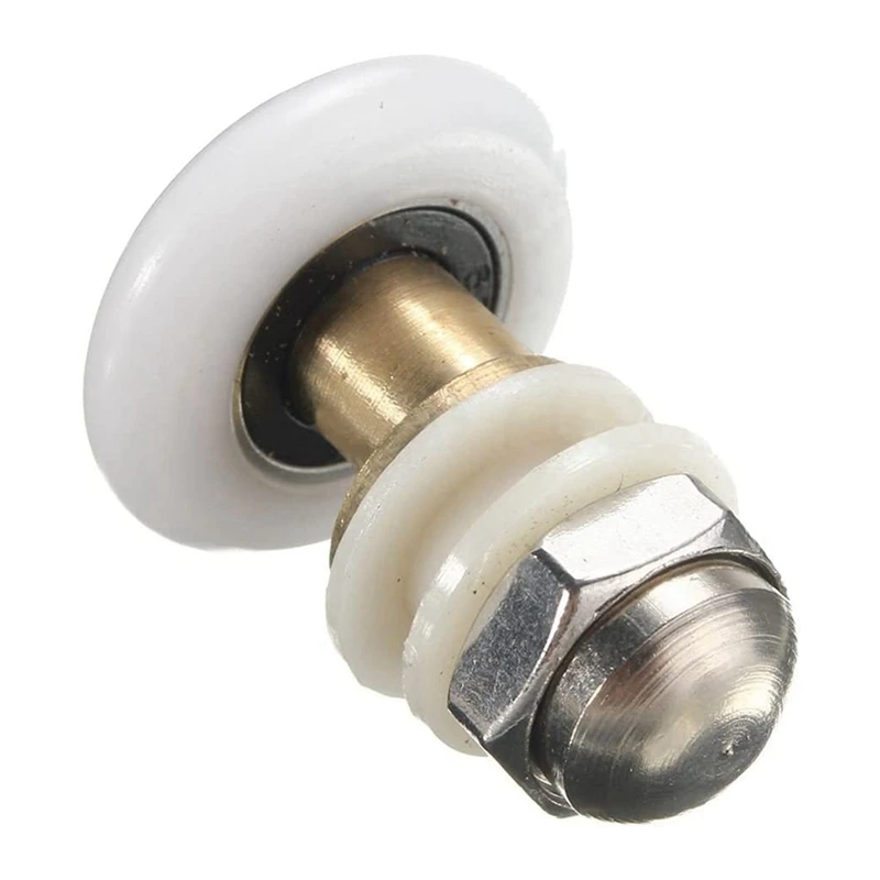 12PCS 27Mm Shower Door Rollers For The Bathroom Glass Sliding Door Pulleys Wheels Ultra-Quiet Shower Glass Door Rollers