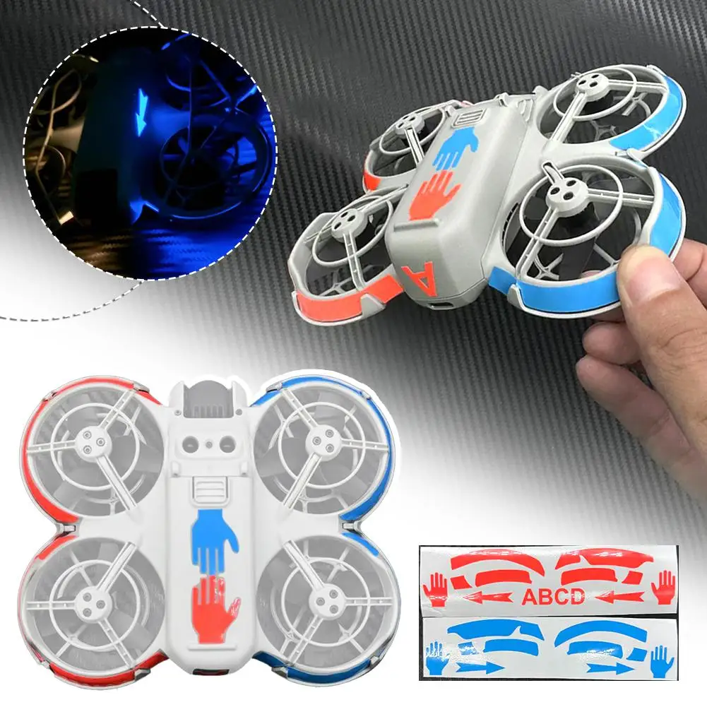 For DJI Neo Luminous Stickers Waterproof Anti-fouling Drone Fluorescent Accessories Modification Stickers Glow-in-the-dark T4L5