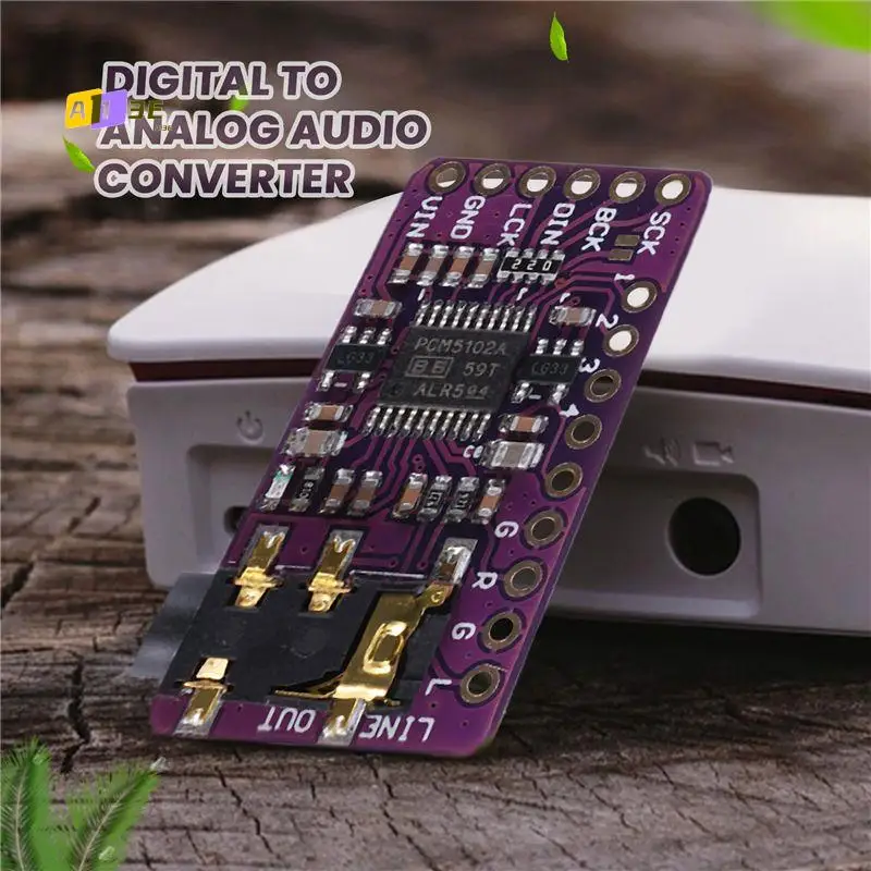 A13E-PCM5102 I2S IIS Digital Audio DAC Decoder Module Stereo DAC Digital-To-Analog Converter Voice Module For Raspberry Pi