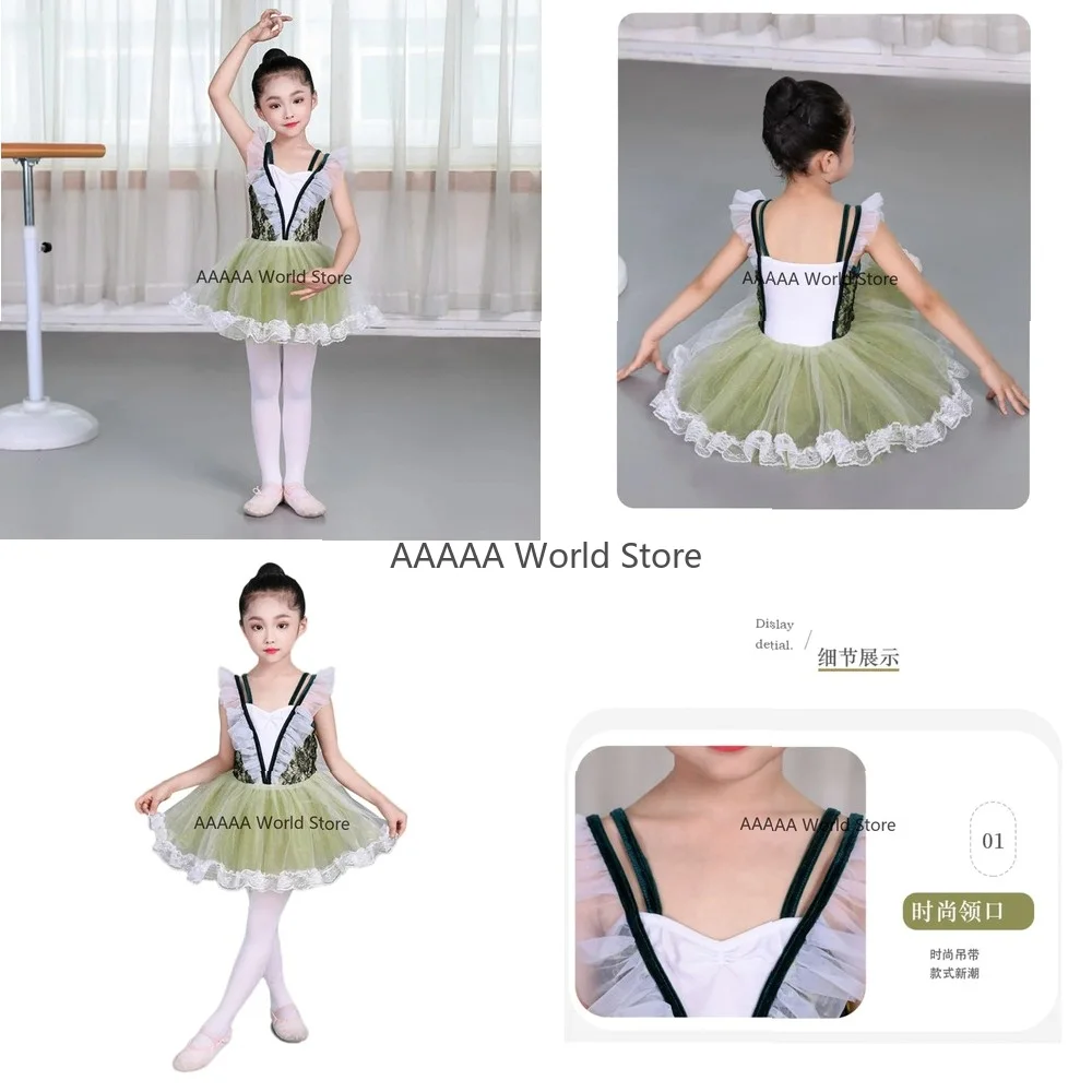 

Girls Ballet Tutu Dress Princess Fairy Cosplay Costume Kids Dance Wear Leotards for Stage Performance Party
