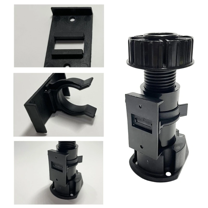 ネジなしで調整可能なキャビネットフィート用の12キッチンベースクリップのパック