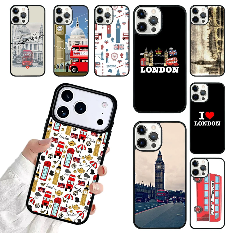Phone Cases London - غطاء هاتف لندن الأحمر بتصميم هاتف