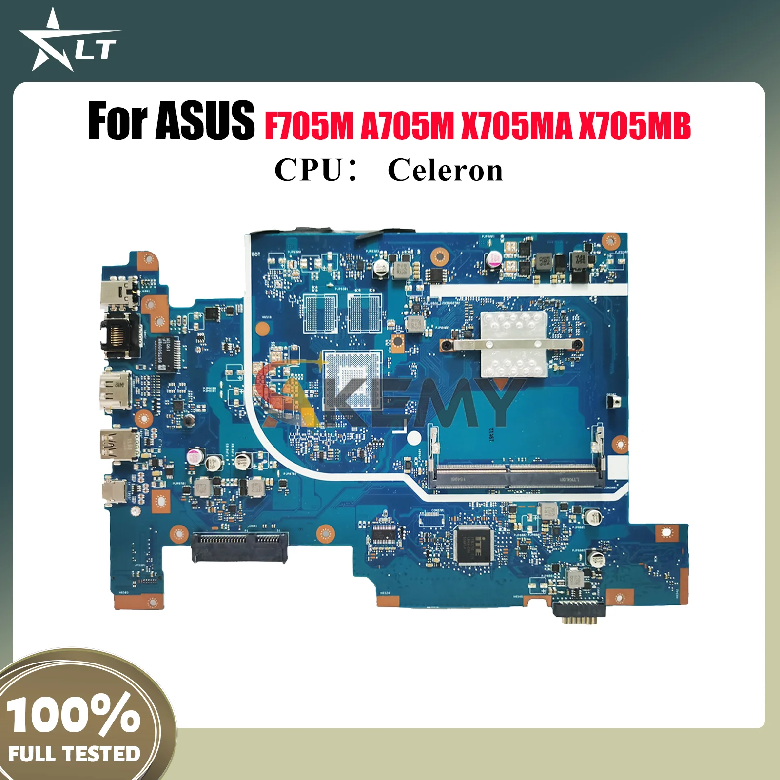 

Материнская плата для ноутбука X705MA для ASUS VivoBook X705MA X705MB F705M X705M A705M с процессором Celeron, 100% тестирование, ОК, быстрая доставка