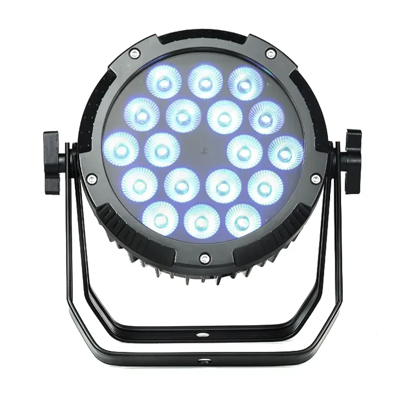 

18x18W LED Par light RGBWA+UV 6In1 LED Par Light Waterproof Disco Bar Club Party Wedding Concert dmx512 LED wash Stage Light