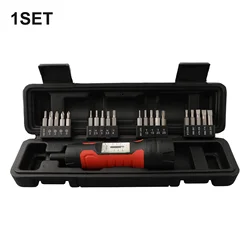 Manual Preset Torque Wrench Set 10-65In/lb Precise Torque Screwdriver 1/4Inch Drive Wrench Non-Slip For Electrical Industrial