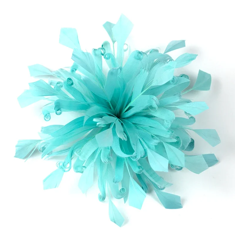 Quality Light green  Feathers Flower DIY Wedding Clothes Decoration Carnival Dress Accessories Natural Plumes For Crafts 1Pieces