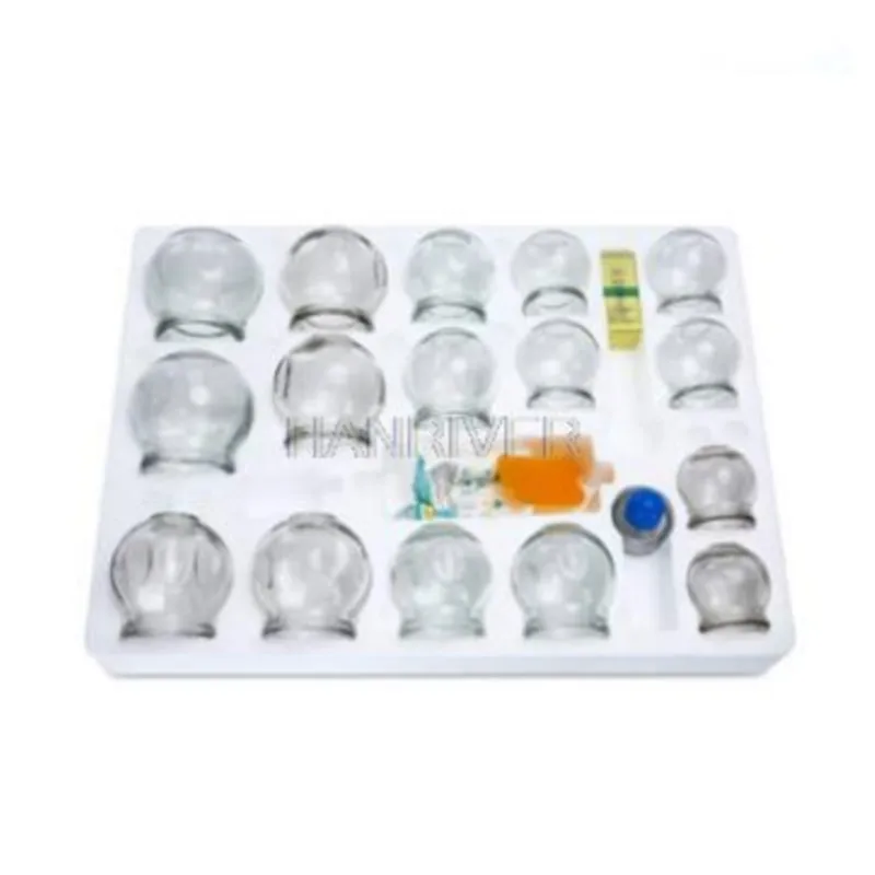 12 pieces to thicken the cups Vacuum cupping, Explosion-proof cupping glass Household cupping massage therapy
