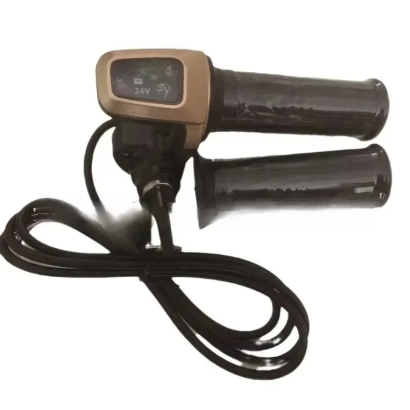 

2025 Popular for Universal Electric Bike Throttle for 36V Twist Throttle with LCD Display Handle Throttle Scooter E-Bike Parts