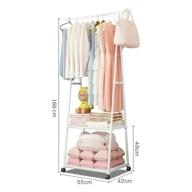 Triangular floor-to-ceiling storage rack, simple plastic shoe rack for home use, detachable coat rack in bedroom