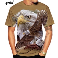 2024 New 3D Eagle Printed Summer T-shirts for Men and Women Are Fun Loose and Breathable Soft and Comfortable T-shirt