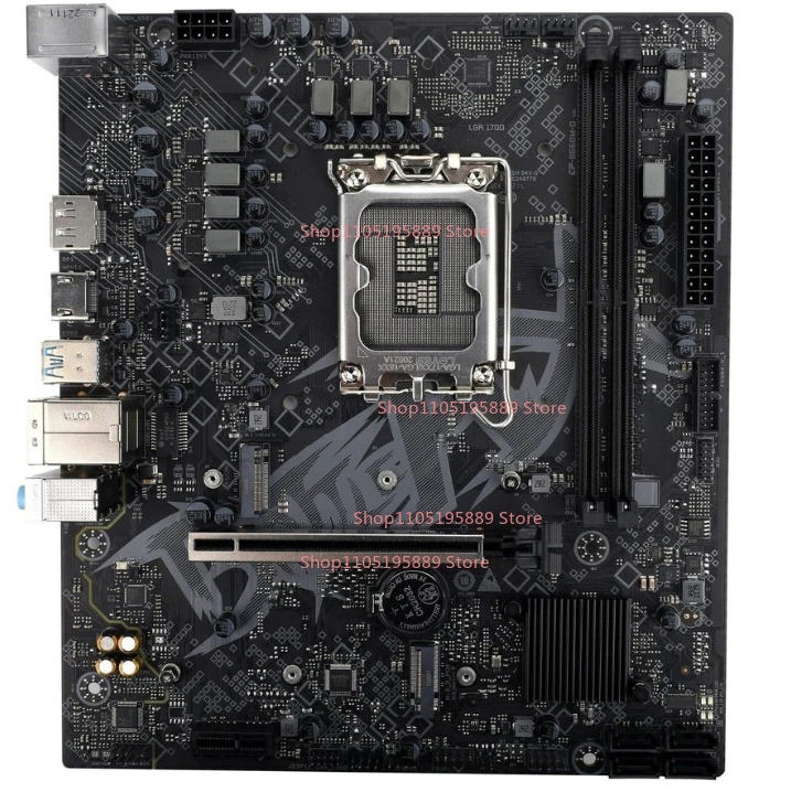 

For Seven Rainbow BATTLE-AX B660M-D V20 Main Board, Support 12/13/14 Generation CPU, DDR4 Memory, Dual M.2 Interface.