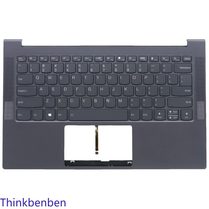 US English Grey Keyboard Upper Case Palmrest Shell Cover For Lenovo Yoga Slim 7 14 14ARE05 14IIL05 14ITL05 Laptop 5CB0Z32944