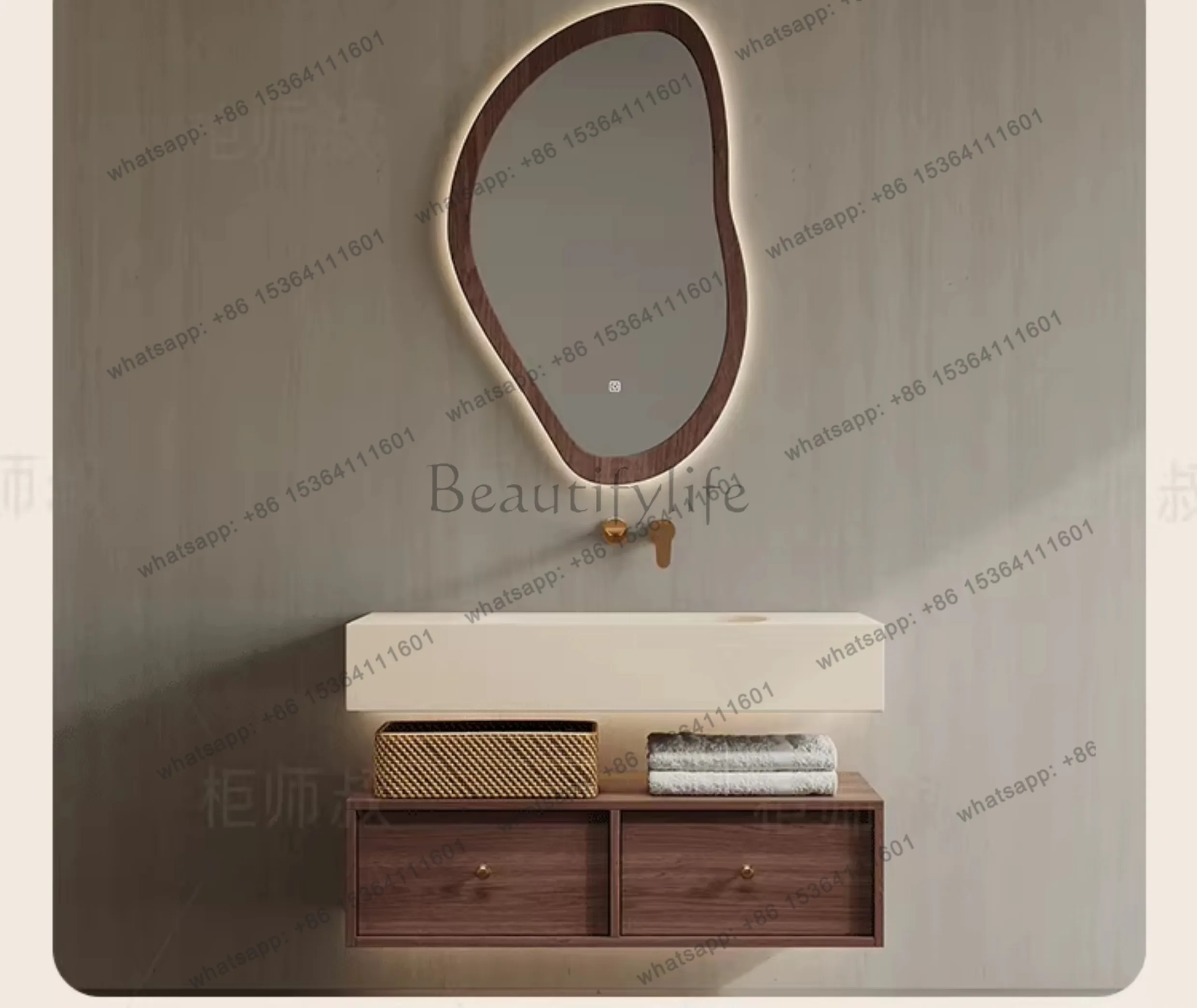 LJYToilet Vintage Badezimmerschränke Waschtisch mit Schubladen Stauraum Schlafzimmer Badezimmerschränke Dusch-Make-up-Möbel Toilettenmöbel Wohnmöbel
