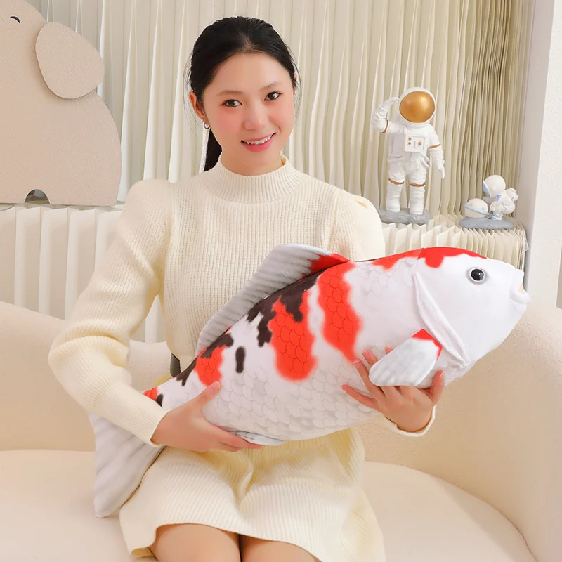 Simulation lucky koi plush toy color fish plush pillow to do nap pillow pillow pillow decoration room