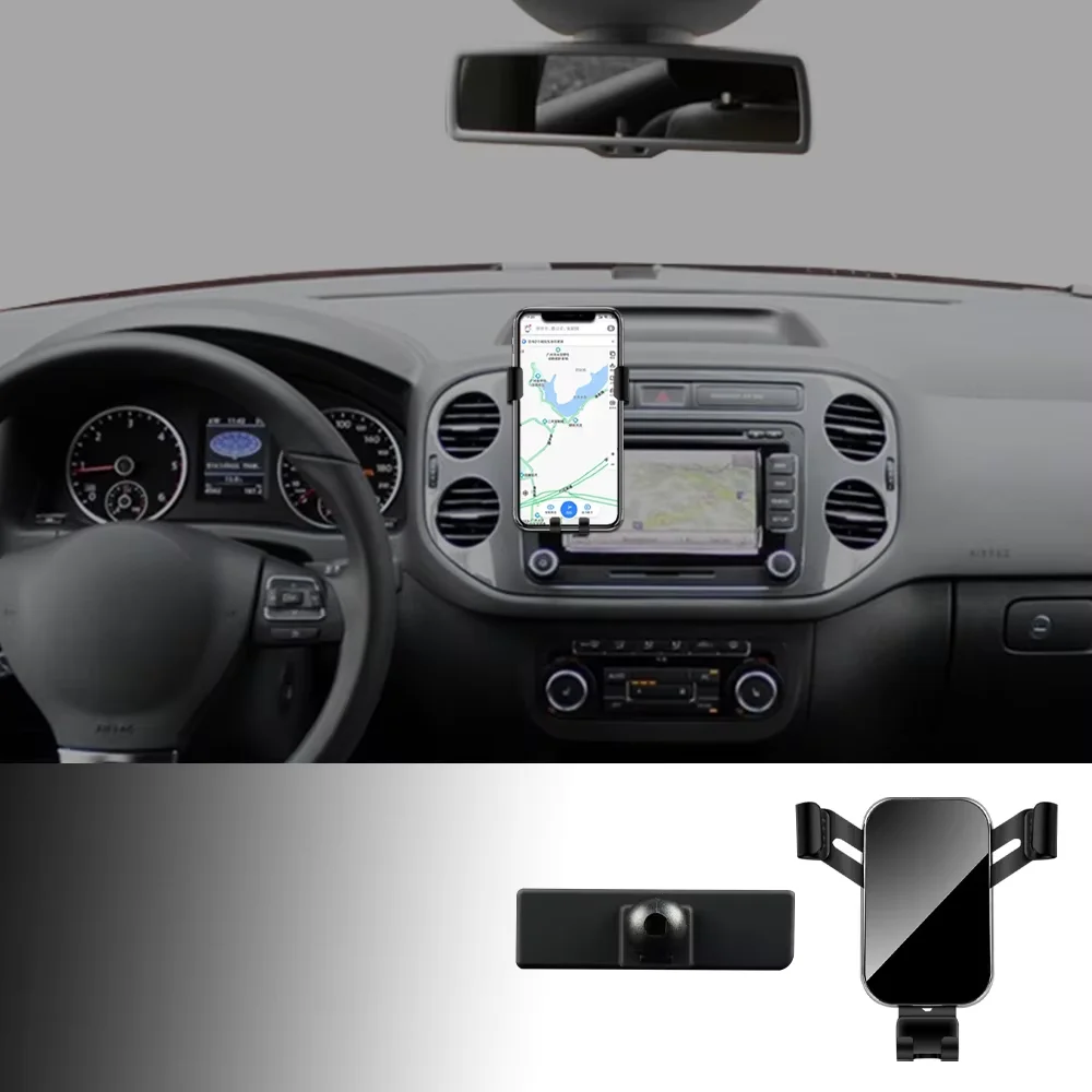 Auto-Handyhalterung für Volkswagen VW Tiguan 5n MK1 2012 2013 2014 2015 2016, um 360 Grad drehbare GPS-Halterung