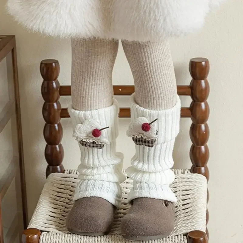 

Elastic Nonslip Children Leg Warmers Warm Winter Socks Cover Soft Warm Calf Cover For Outdoor Activity 15UB