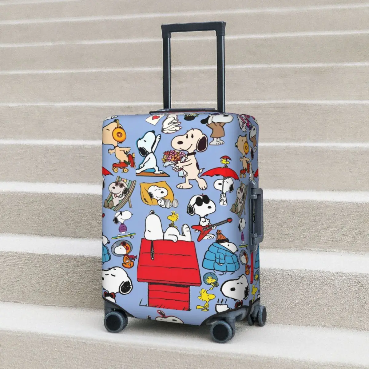 MINISO Snoopy Print Suitcase Cover Travel Protector Holiday Useful Luggage Accesories