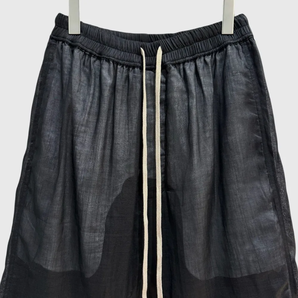 High Street RO Style Shorts Men's New Summer Fashion Double-layer Yarn Breathable Thin Casual Straight Leg Five Quarter Pants