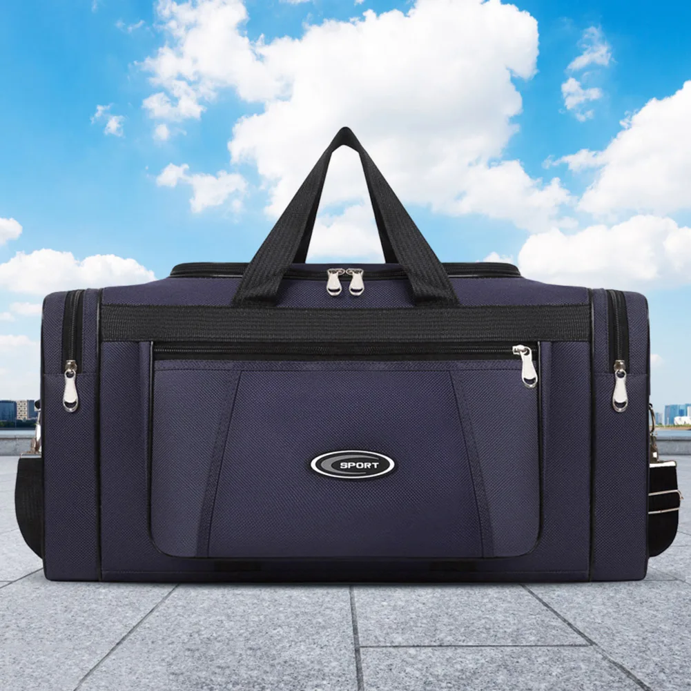 

Large Capacity Weekend Duffle Travel Bag Oxford Hand Luggage Bag Waterproof Portable Unisex Zipper Outdoors Duffle Travel Bag