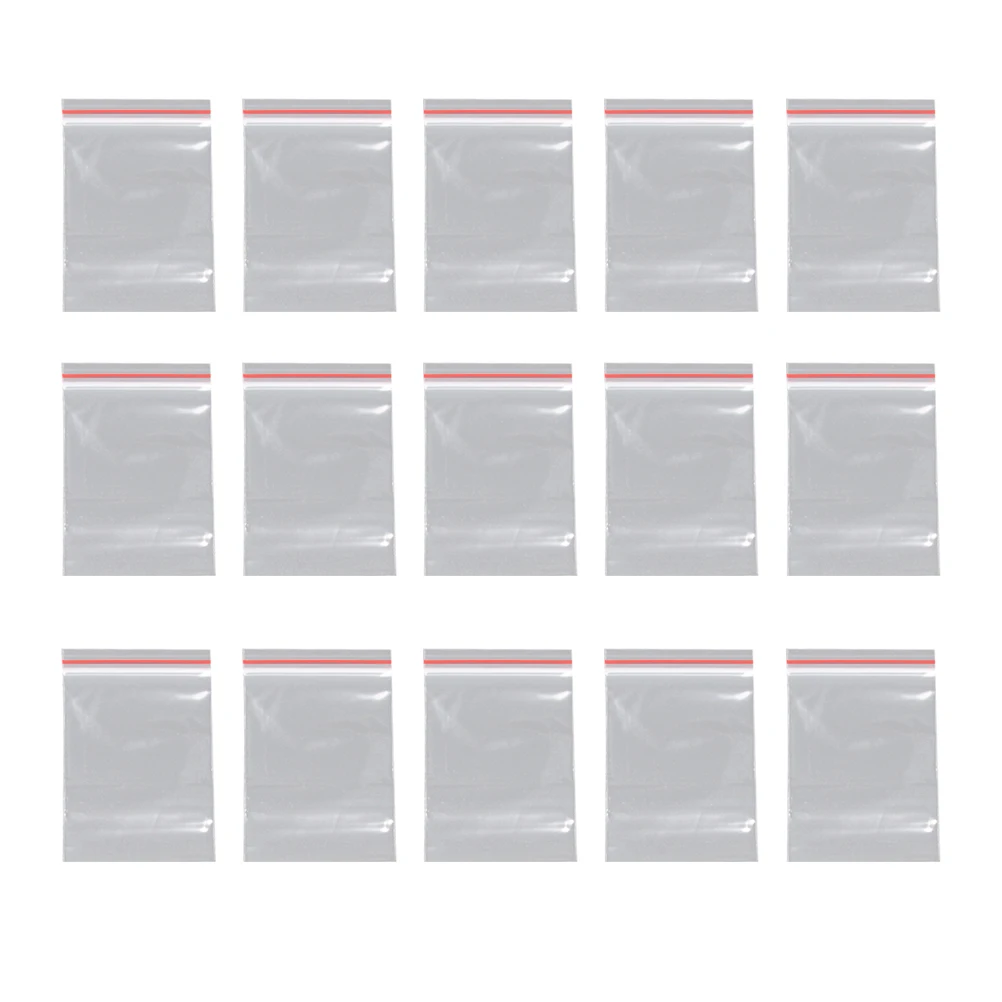 

500 Pcs Clear Wrapping Bags Jewelry Display Packaging Transparent Sealing Disposable