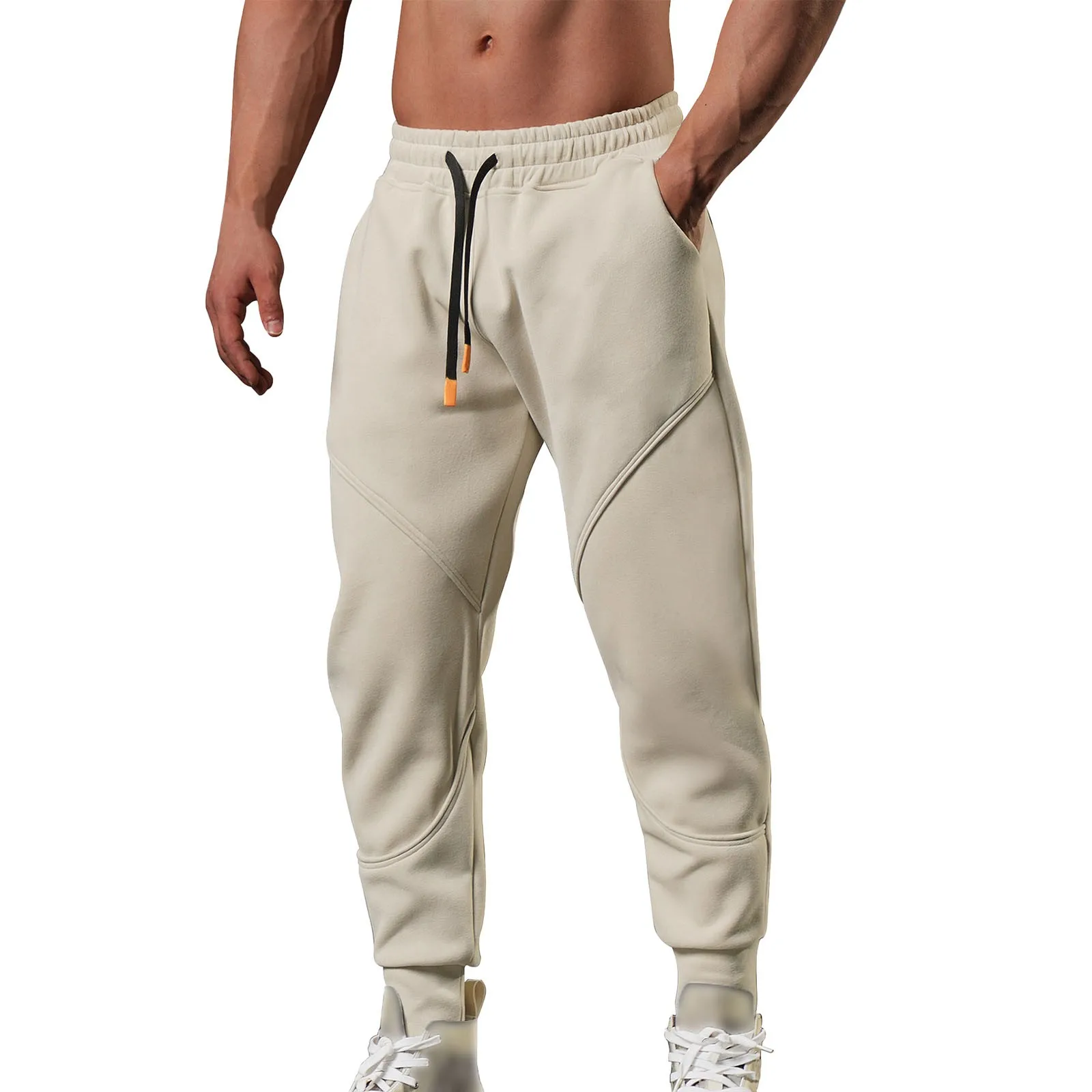 Calça de jogging esportiva masculina, Sweatpants de ginástica, Calças térmicas, Corredores, Crossfit Trackpants, Roupa de inverno