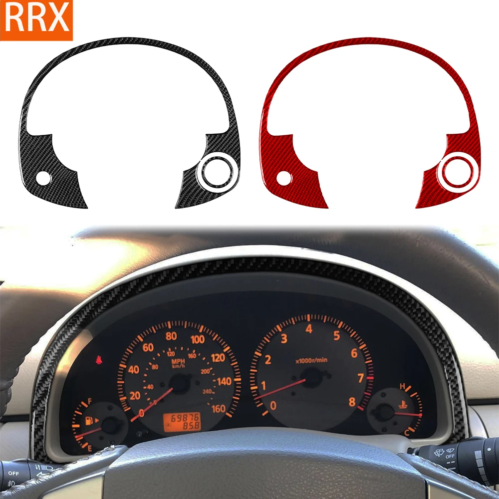 For Infiniti G35 2002-2004 Real Carbon Fiber Stickers Instrument speedometer ignition panel Car Accessories Interior decorative