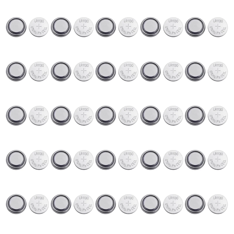 50/100Pcs LR1130 LR54 Alkaline Button Batteries AG10 SR1130 1.55V Cell Coin